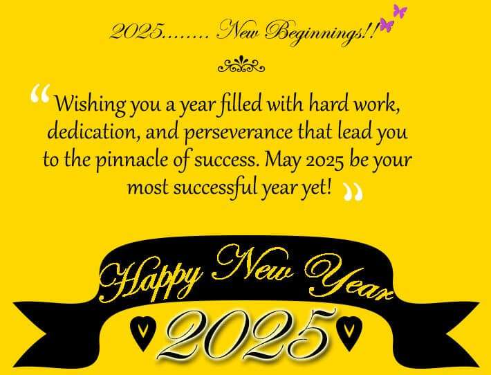 Happy new year 2025 images and wishes