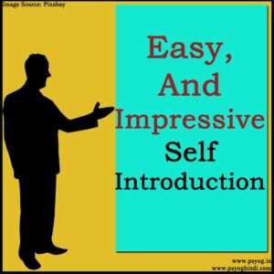 self introduction in english