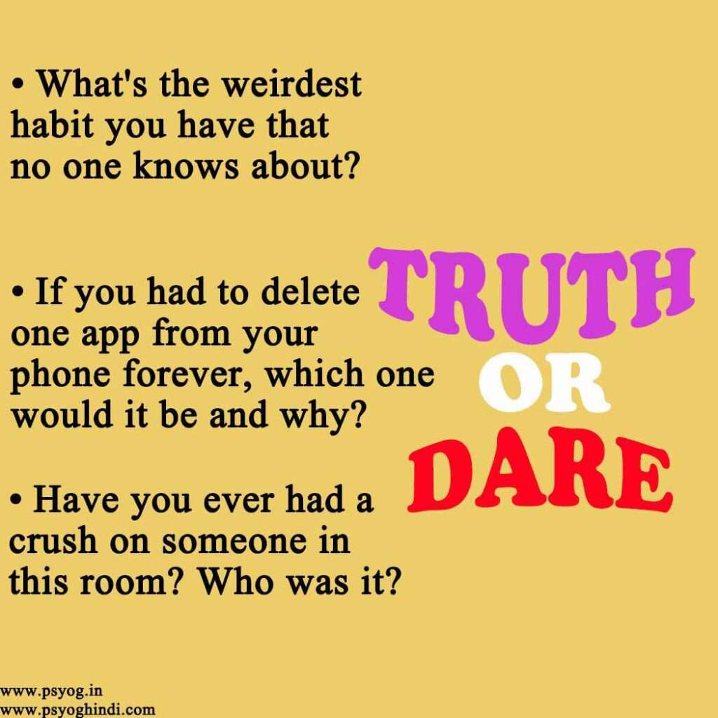 truth or dare questions for friends