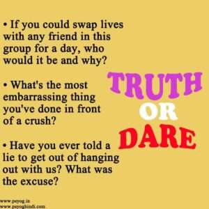 truth or dare questions for friends