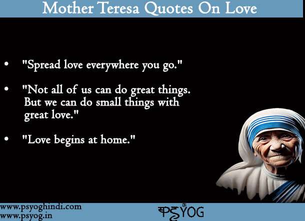Mother Teresa quotes on love