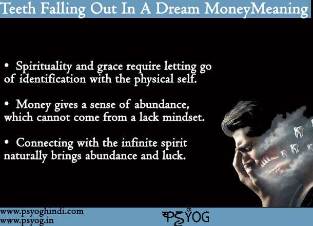 teeth falling out dream meaning money