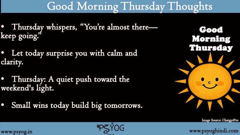 good morning Thursday
