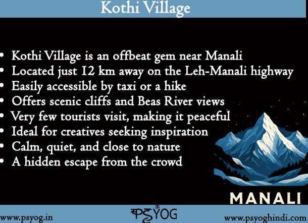 places to visit in manali kothi village
