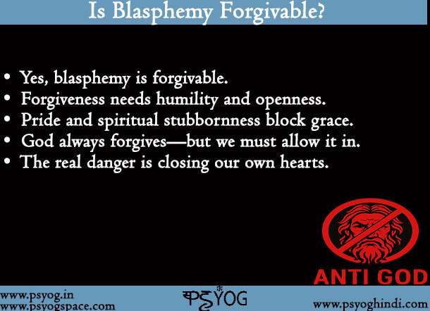 Is Blasphemy Forgivable