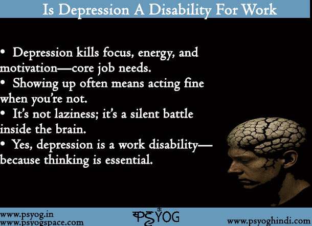 Is Depression A Disability For Work