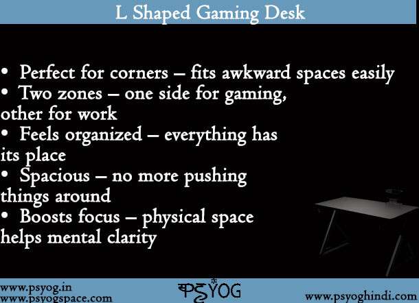 L Shaped Gaming Desk