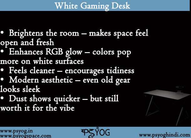 White Gaming Desk
