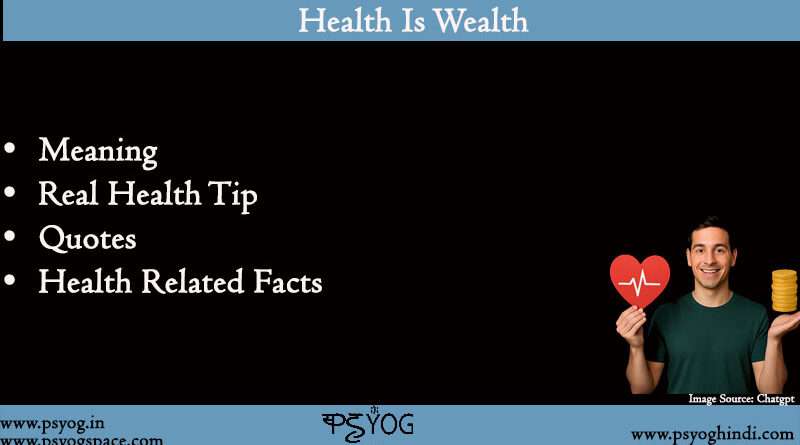 health is wealth
