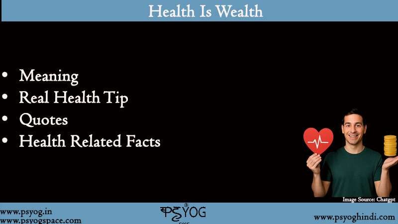 health is wealth