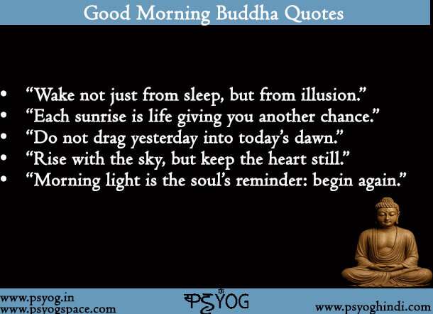 Good Morning Buddha Quotes In English