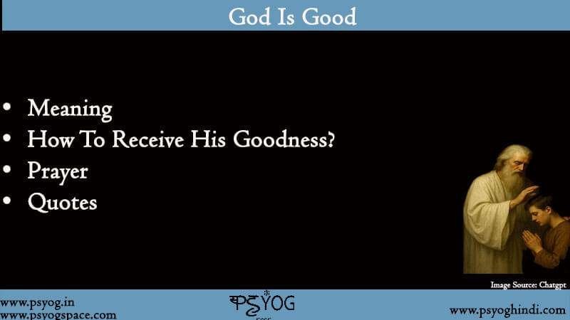 god is good