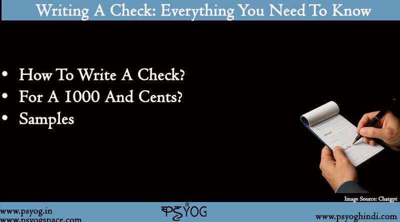 how to write a check