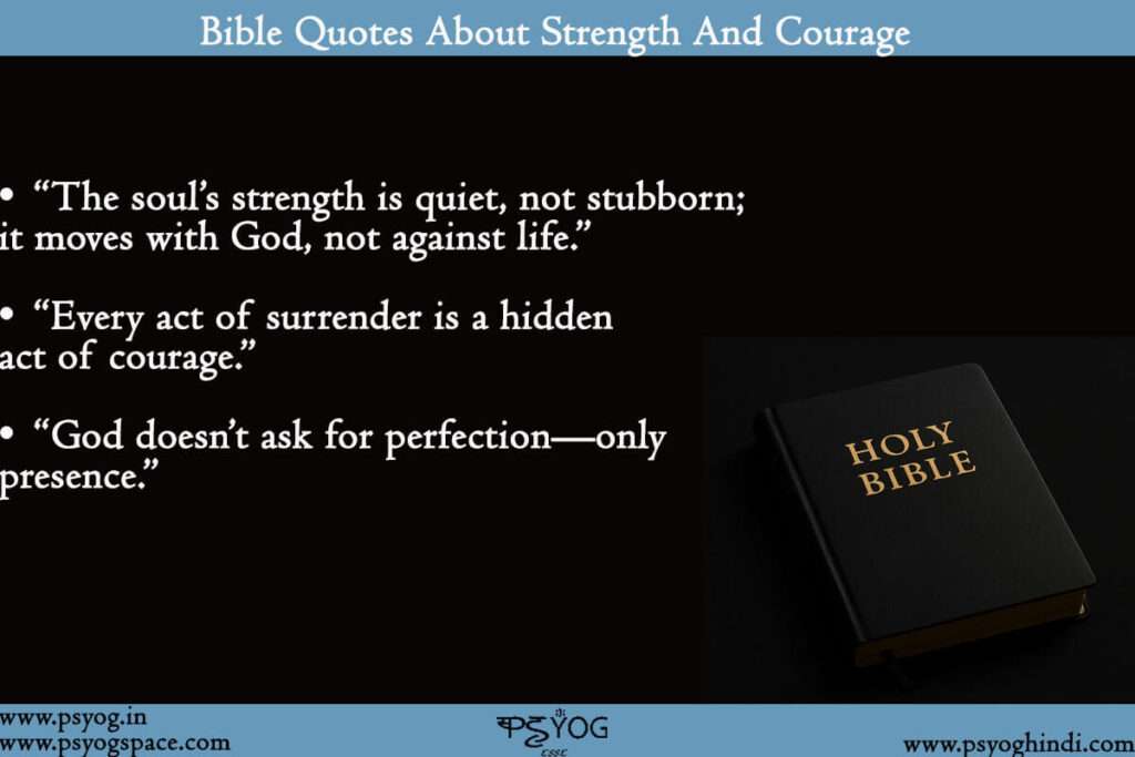 Bible Quotes About Strength And Courage