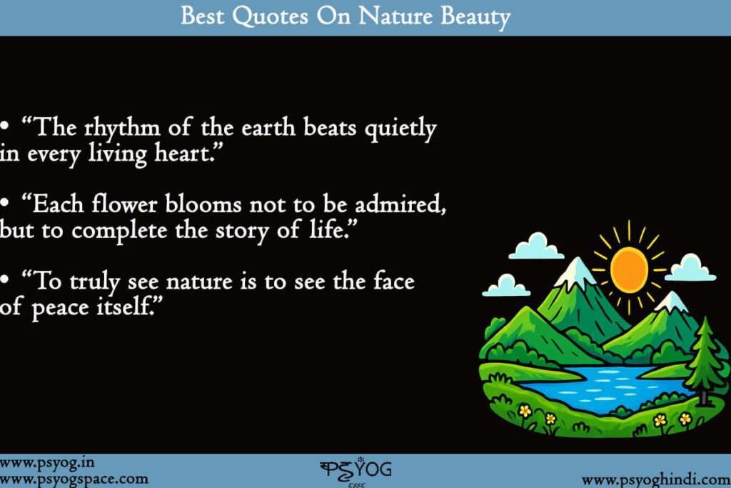 Best Quotes On Nature Beauty