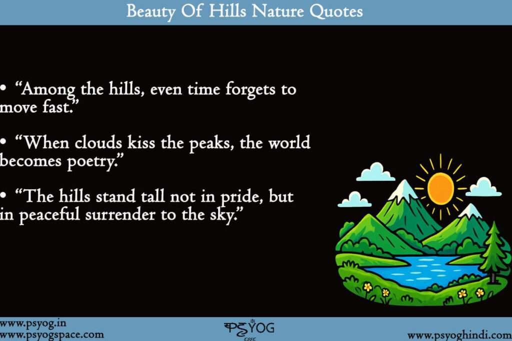 Quotes On Nature Beauty Of Hills