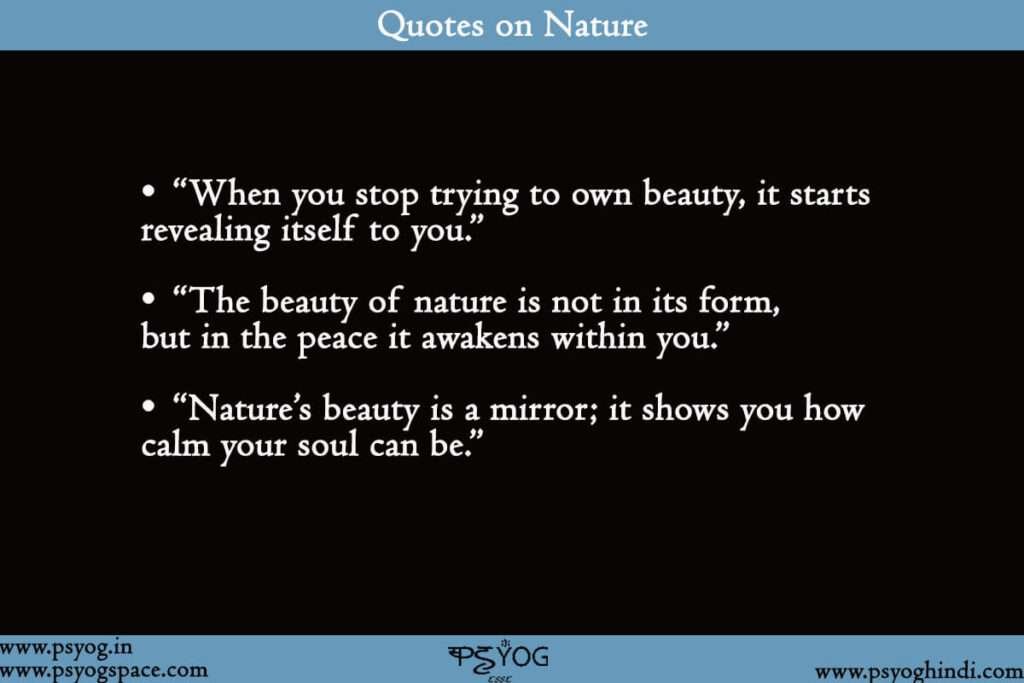 Quotes on Nature Beauty