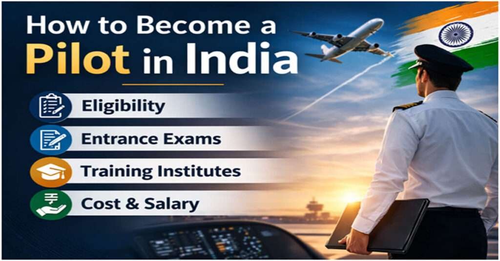 represenetation about hwo to become a pilot in india