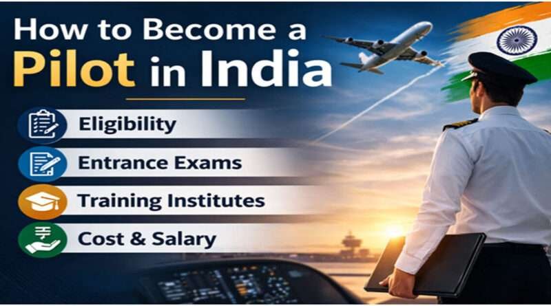 represenetation about hwo to become a pilot in india